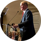 PeppLearn president jim gash speaking at a podium