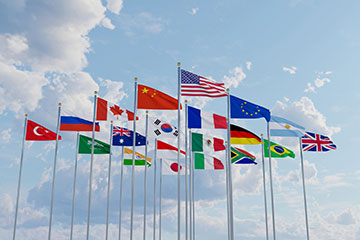 flags around the world