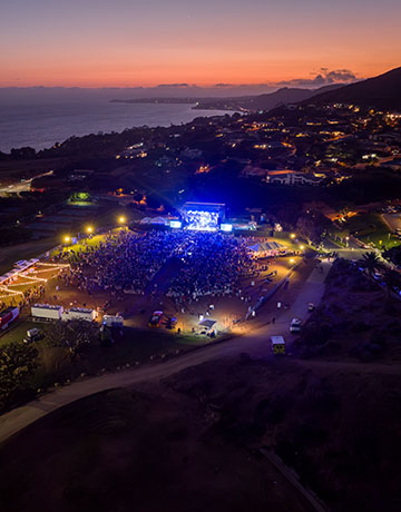 aerial view of Worship Summit at Alumni Park