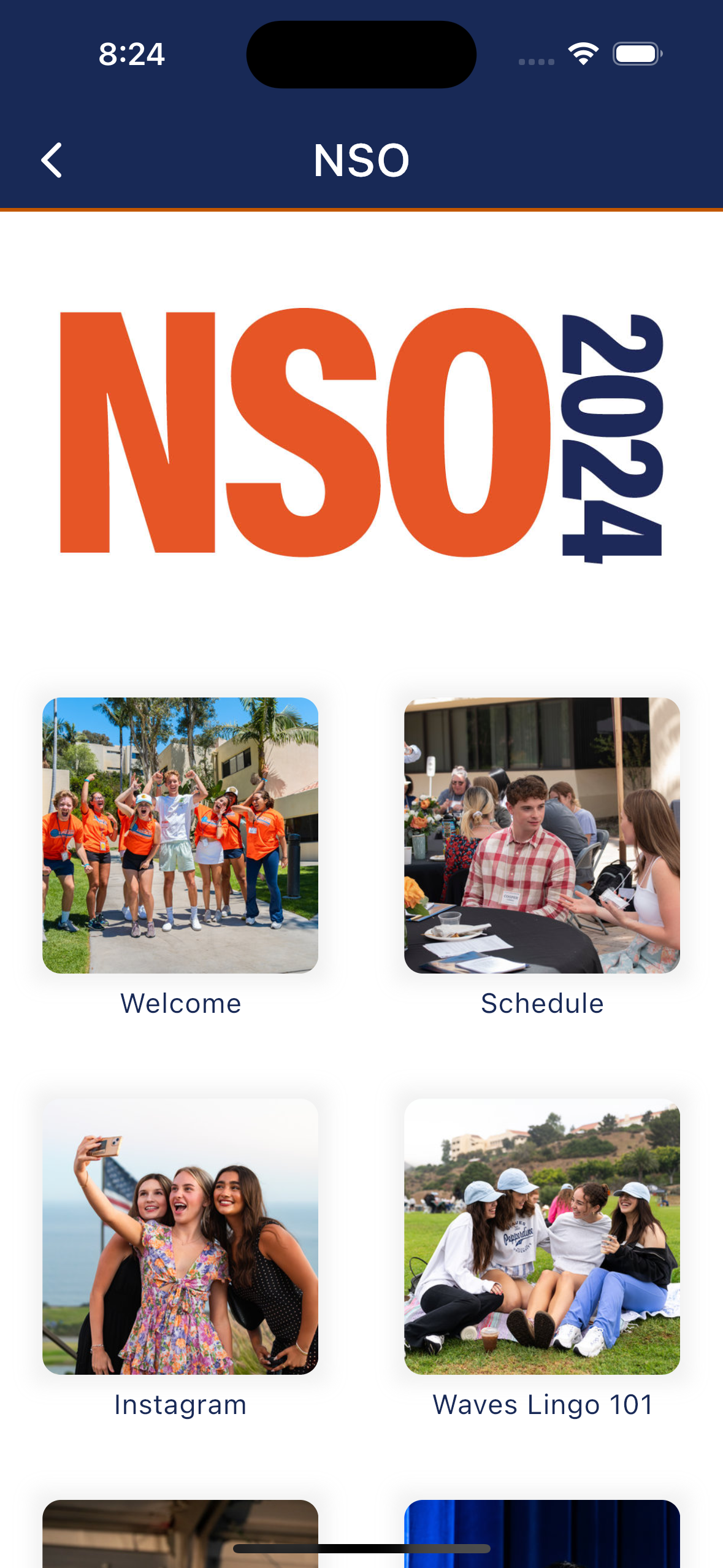 NSO app screen