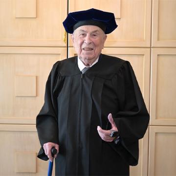 Pepperdine’s Caruso School of Law Presents Holocaust Survivor David Wiener with Honorary Law Degree