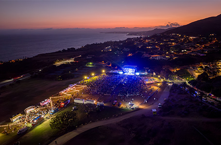 drone shot of 2024 worship summit