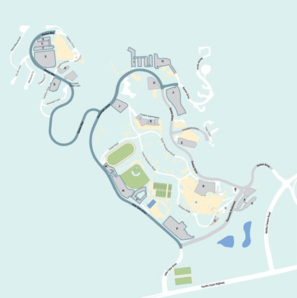 P (Page Resident Student) parking map (small)